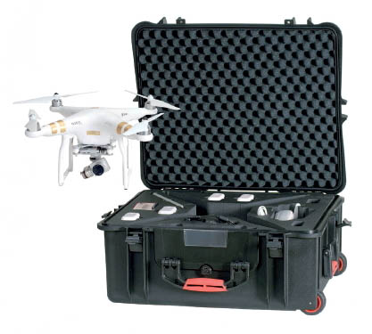 HPRC-DJi Phentom 3 drone koffer met foam op maat